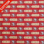 San Francisco 49ers Allover NFL Cotton Fabric